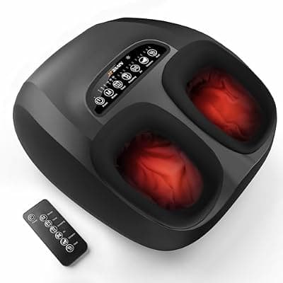 [JZBRAIN] JZBRAIN Foot Massager for Plantar Fasciitis & Neuropathy 2026 Upgraded | Comfortable Shiatsu Massage with Heat, Kneading, Vibration & Compression
