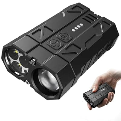 [erbrigtli] erbrigtli EDC Flat Flashlight Rechargeable, 700 Lumens LED Pocket Flash Light, Double Source Buttons with Magnetic Base & Clip, for Work, Camping, Hiking, Car Repair and Everyday Carry