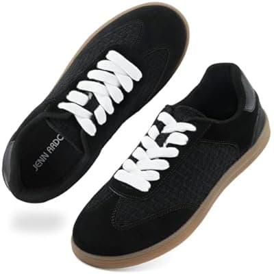 [JENN ARDOR] JENN ARDOR Womens Retro Fashion Sneakers Casual Walking Shoes Classic Non-Slip Comfort Dress Skate Shoes