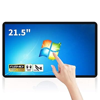 [TouchWo] TouchWo 21.5 inch Touch Screen Industrial PC, i7, 8GB RAM, 512G ROM, 16:9 FHD 1080P, Win-11 Pro, Smart Board for Classroom, Meeting & Game, USB, VGA & HD-MI Monitor