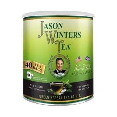 [Jason Winters] Jason Winters Green Herbal Tea Bags – 40 Count – Herbal Green Tea Blend