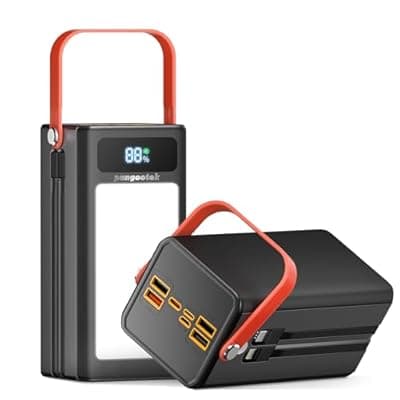 [pangootek] Portable Power Bank Station 99.9Wh Outdoor Generator LCD Display Backup Phone Battery Pack Portable PD Fast Charger for Laptop Cellphone Travel Camping Home Use with Full Flashlight