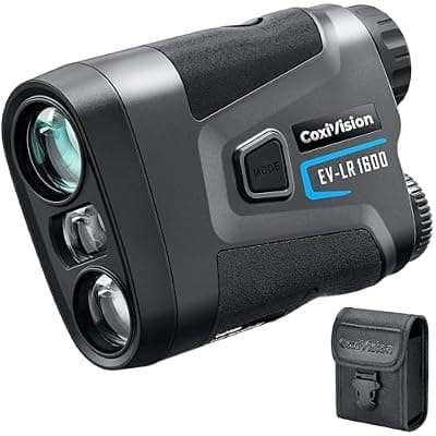 [CoxiVision] CoxiVision Range Finder, 1600Y Rangefinder with Rechargeable Battery, 6X Magnification Ultra-Clear View, Slope Compensation, Distance/Angle/Speed/Scan Mode