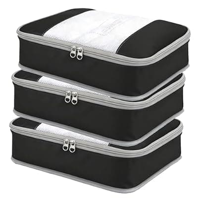 [POPPAP] Packing Cubes for 19" Suitcase Travel Luggage Organizers - Travel Organizer Bags Luggage Clothes Accessories Storage Carry on Suitcase Packing Pouches Bag For Men Women Kids 1/2X3PACK