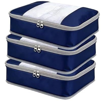 [POPPAP] Packing Cubes for 28" Suitcase Travel Luggage Organizers - Travel Organizer Bags Luggage Clothes Accessories Storage Carry on Suitcase Packing Pouches Bag For Men Women Kids 1/4X3PACK