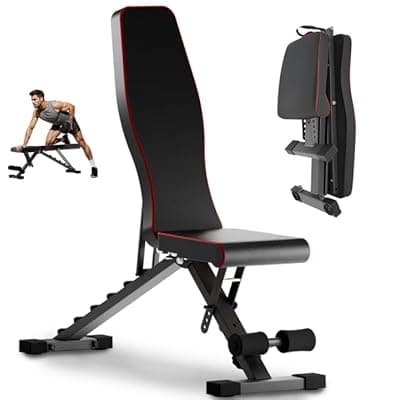 [ALSO GO] ALSO GO 2026 Adjustable Dumbbell Bench, 660LBS Capacity Foldable Weight Bench for Home Gym, 6-Position Backrest & 72 Workout Bench for Full Body Strength Training