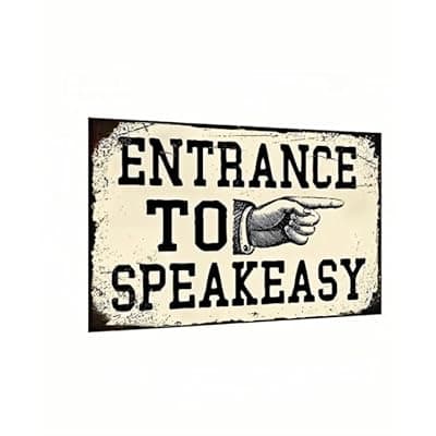 [Carastora] Carastora Vintage Tin Sign ，12x8 Inch Retro Metal Wall Decor for Home Bar, Pub, cafe, Office, Garage, Garden, Boys Room ， Rustic Wall Art.