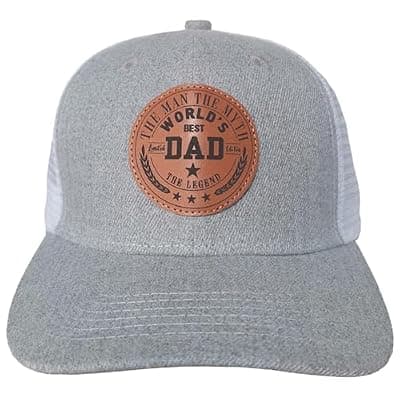 [QSANQEN] QSANQEN Dad Hat Dad Gifts from Daughter Son Wife for Men Father's Day Birthday Gift Baseball Cap Trucker Hat for Dad