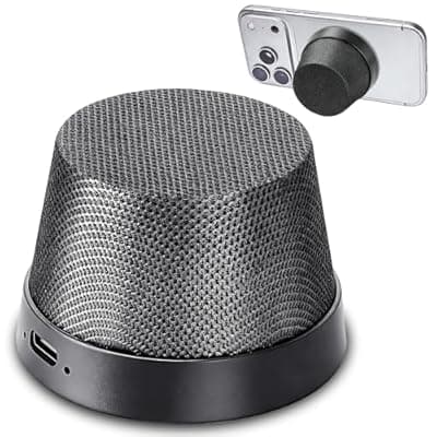 [GOKINDOR] GOKINDOR Birthday Gifts for Men Who Have Everything Bluetooth Speakers Phone Stand, Portable Gadgets for Men Gifts Dad Gift Prensent (Black)