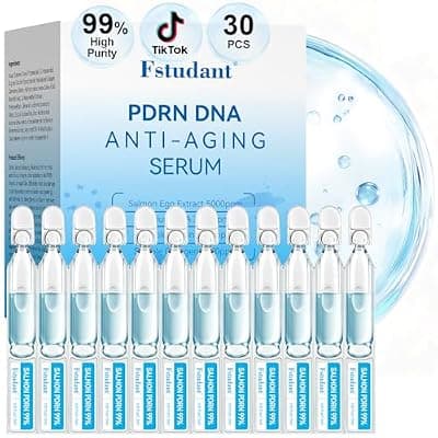 [Dujoju] Salmon DNA PDRN Peptide Serum | 99% Salmon DNA PDRN Intensive Ampoule | Peptide, Collagen, 6 Hyaluronic Acid, Niacinamide | Anti-Aging, Moisturizing, Uneven Skin Tone, Korean Skincare 0.05 fl oz x 30e