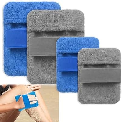 [WiweTote] WiweTote 4Packs Sand Remover for Beach, Talc-Free Beach Vacation Essentials Skin-Friendly Sand Removal Bags for Adults & Kids Vacation Camping Must Haves