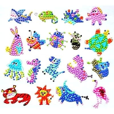 [FONYANE] FONYANE Diamond Art for Kids & Girls & Boys,Gem Art Animal Stickers Craft Kit for Kids Ages 4-6-8-10-12,Arts & Crafts for Boys Girls Birthday Party Gift Toy