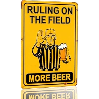 [annekilly] Funny Football Gifts for Men – Vintage Sports College Football Decor 8x12 Vintage Man CaveDecor Tin Sign Bar decor, Party Wall Decoration for Guys Home Bar, Unique Sports Present Idea 01